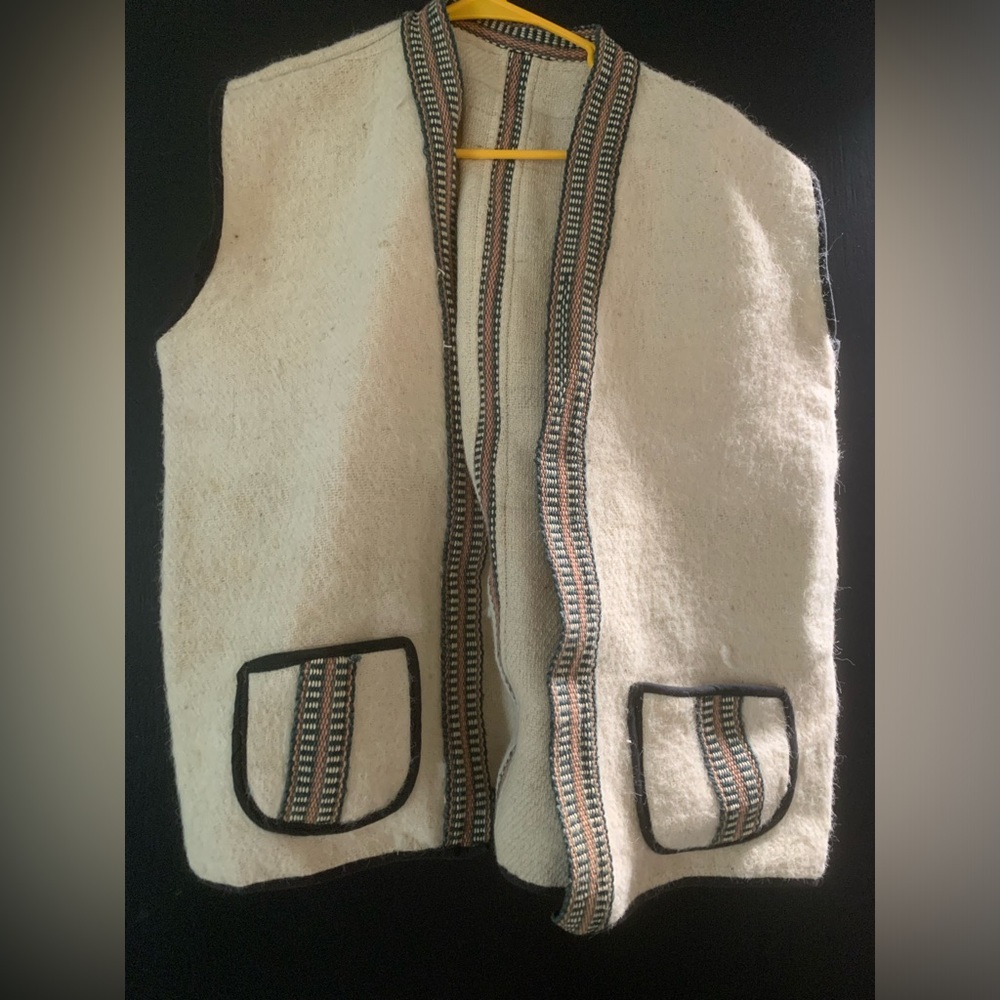 Hand Made Nepal Wool Vest Unisex